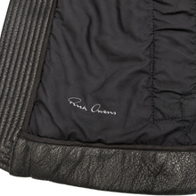 Load image into Gallery viewer, dark green leather jacket in size L
