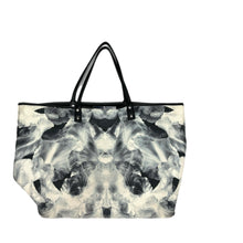 Load image into Gallery viewer, blue/grey print tote bag
