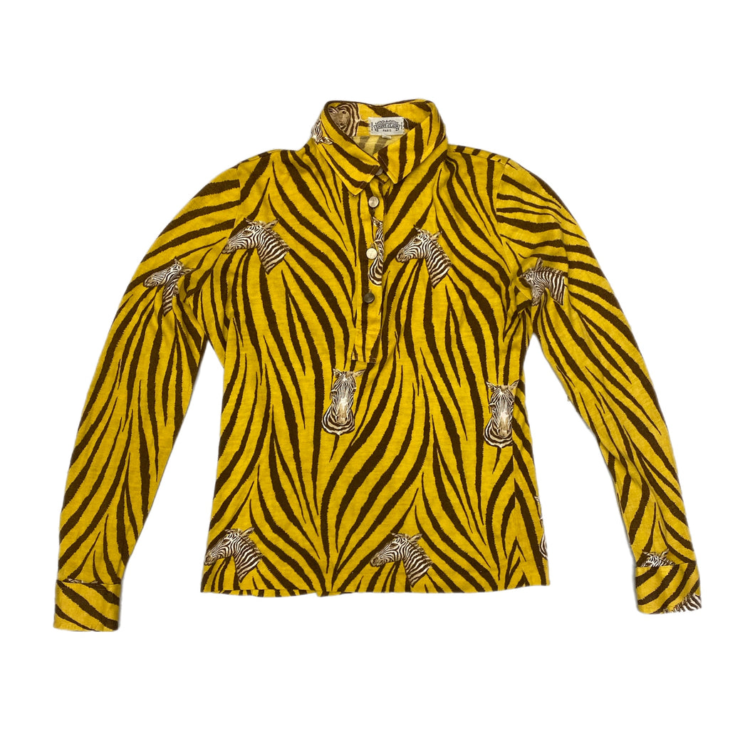 70's Saint-Clair zebra blouse