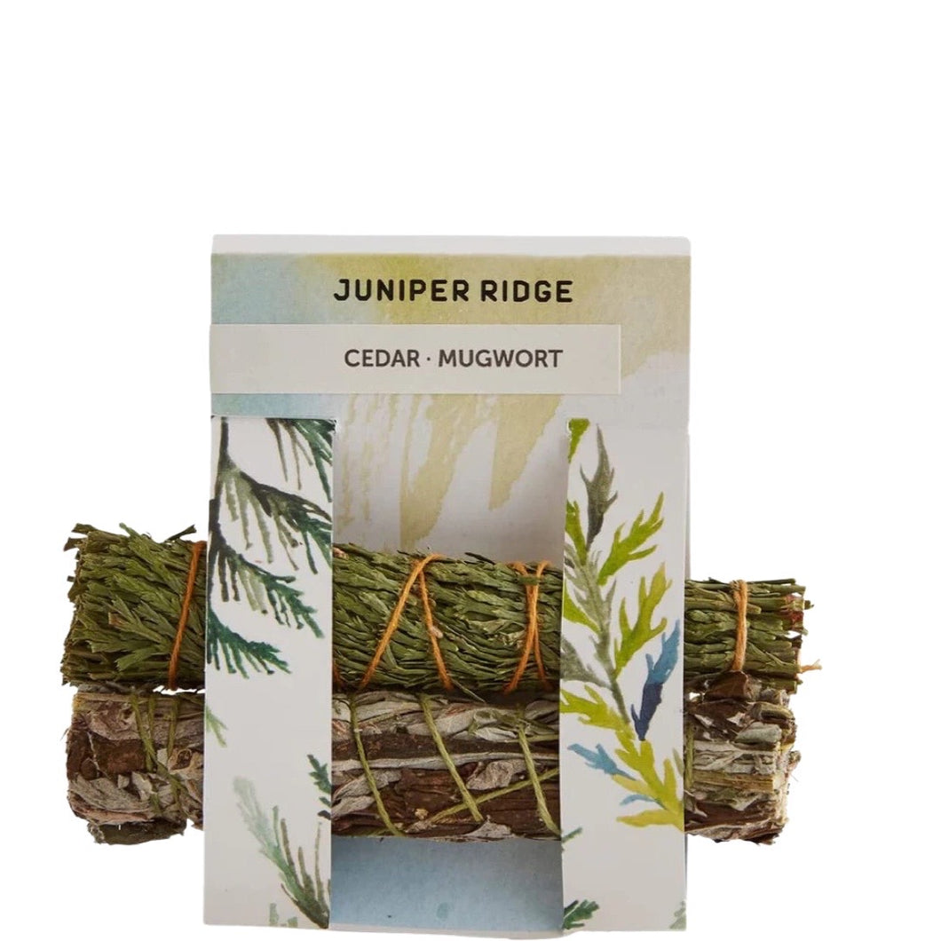 Cedar and Mugwort Natural Incense Bundles